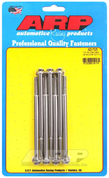 ARP Merlin Block Brodix Head Big Block Hex Valve Cover Bolt Kit (Set of 7) - 400-7525 Limited Edition
