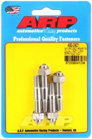 Must Have ARP Moroso 64919 Dual Return Spring No Spacer Plate Stainless Steel Carburetor Stud Kit