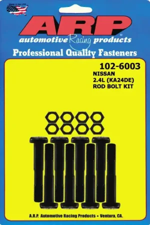 Shop Now ARP Nissan KA24DE Rod Bolt Kit - High-Performance Connecting Rod Bolts for Nissan 240SX