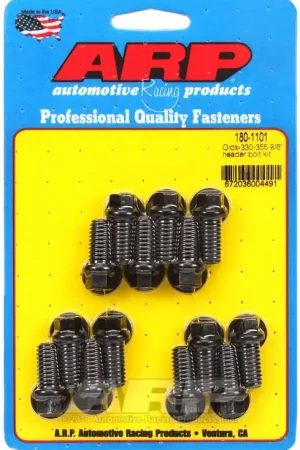 Budget ARP Olds 330-355 3/8 inch Header Bolt Kit - Precision Automotive Fasteners