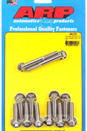 ARP Pontiac 350-400 SS Hex Intake Manifold Bolt Kit - High-Strength Fasteners for Pontiac Engines Best Choice