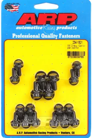 Markdown ARP SB Chevy 12pt Oil Pan Bolt Kit - High-Performance Engine Fasteners for Small Block Chevrolet