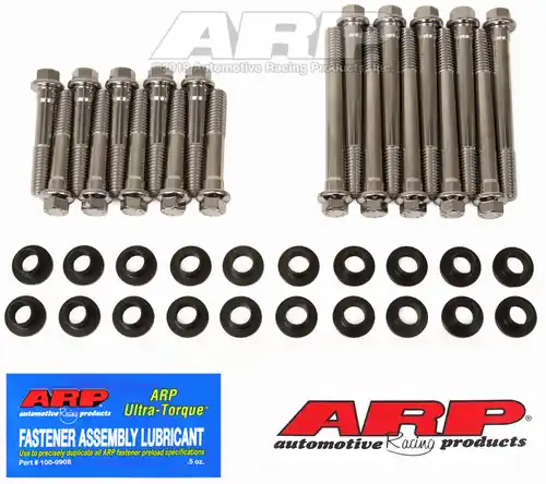 ARP SB Ford w/ W Heads SS Hex Head Bolt Kit - High-Performance Engine Fastener Set Genuine