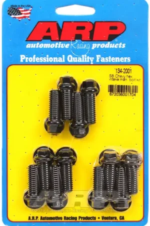 Secure Checkout ARP SBC Hex Intake Manifold Bolt Kit - High-Strength Aluminum Bolts for Small Block Chevrolet Engines