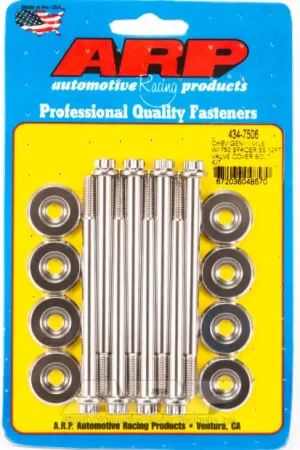 Don’t Miss Out ARP Small Block Chevy GEN III/IV LS Series .750 Spacer 12pt Valve Cover Bolt Kit - Stainless Steel
