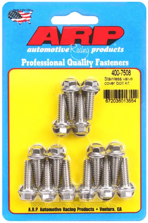 ARP Valve Cover Stainless Steel Hex Bolt Kit - 1/4 inch x 20 Thread, Pack of 14 Limited Time