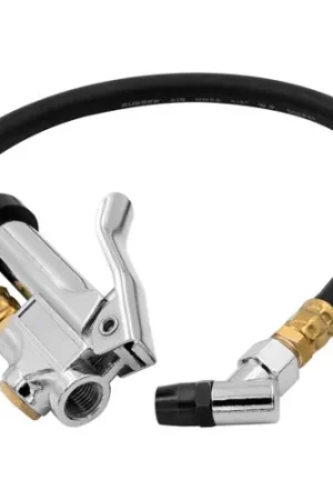 Autometer Inflator Assembly Tire Pressure Gauge w/ 18in Hose Same Day Shipping
