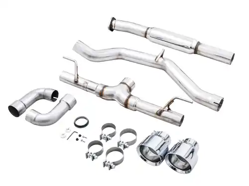 Trusted Brand AWE Subaru BRZ/ Toyota GR86/ Toyota 86 Track Edition Cat-Back Exhaust- Chrome Silver Tips - 3020-32279