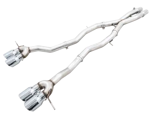 Money Back Guarantee AWE Track Edition Catback Exhaust for BMW G8X M3/M4 - Chrome Silver Tips - 3020-43482
