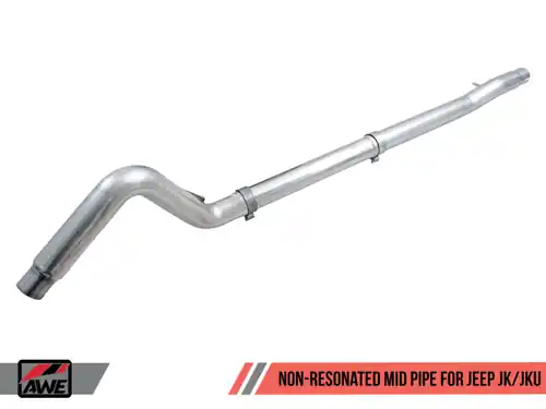 AWE Tuning 07-18 Jeep Wrangler JK/JKU 3.6L Non-Resonated Mid Pipe - 3020-11005 Best Price