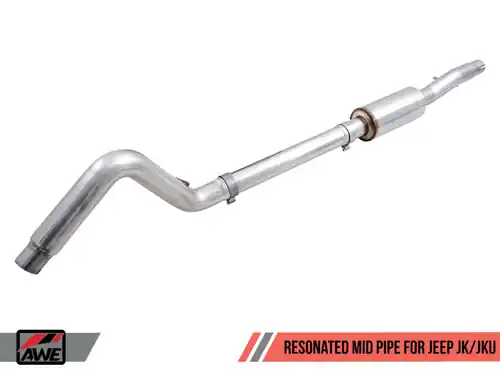 AWE Tuning 07-18 Jeep Wrangler JK/JKU 3.6L Resonated Mid Pipe - 3015-11005 Flash Sale