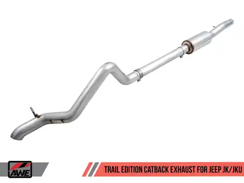 Hassle-Free Returns AWE Tuning 07-18 Jeep Wrangler JK/JKU 3.6L Trail Edition Cat-Back Exhaust - 3015-21007