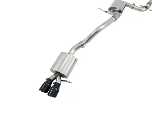 Luxury AWE Tuning 09-14 Volkswagen Jetta Mk6 1.4T Touring Edition Exhaust - Diamond Black Tips - 3015-23056