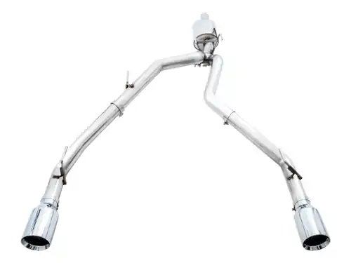 AWE Tuning 09-18 RAM 1500 5.7L (w/o Cutouts) 0FG Single Side Exit Cat-Back Exhaust - Chrome Tips - 3015-32304 Same Day Shipping
