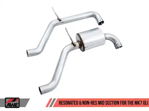 Mega Sale AWE Tuning 18-19 Volkswagen Jetta GLI Mk7 Resonated Exhaust Conversion Kit - 3815-11042