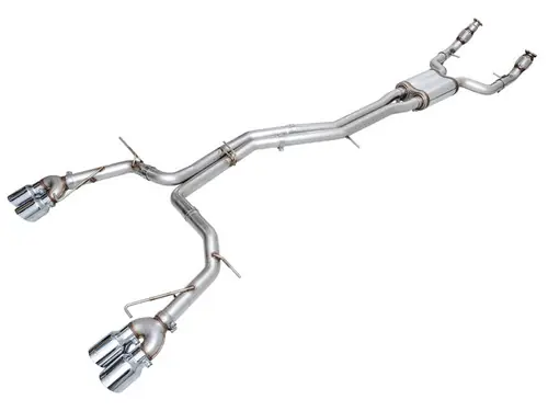 AWE Tuning 19-23 Audi C8 S6/S7 2.9T V6 AWD Track Edition Exhaust - Chrome Silver Tips Save Now