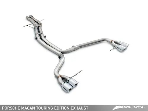 Price Drop AWE Tuning 2015-2018 Porsche Macan (S | Turbo | GTS) Touring Edition Exhaust System - Chrome Silver 102mm Tips - 3015-42068