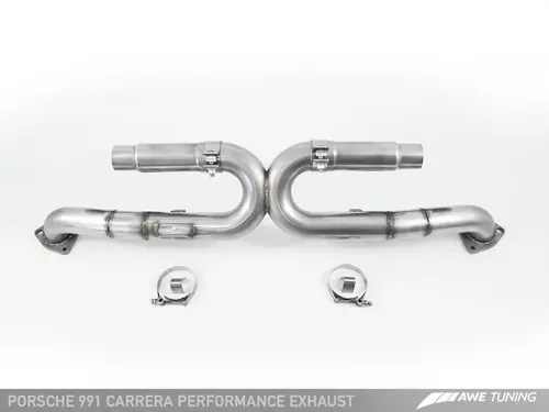 AWE Tuning 991 Carrera Performance Exhaust - Chrome Silver Tips - 3015-32044 Grab Now