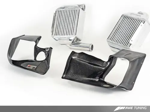 Factory Price AWE Tuning Audi 2.7T Performance Intercooler Kit - w/Carbon Fiber Shrouds - 4510-11040