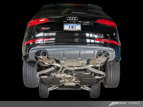 AWE Tuning Audi 8R SQ5 Touring Edition Exhaust - Quad Outlet Chrome Silver Tips - 3015-42052 Bulk Order