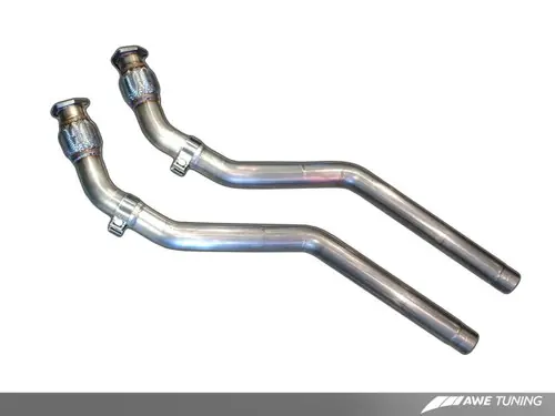 AWE Tuning Audi B8 4.2L Non-Resonated Downpipes for S5 - 3215-11036 Premium