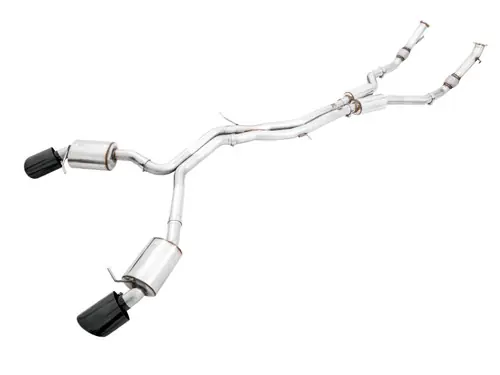 Wholesale AWE Tuning Audi B9 RS 5 2.9L (Res.For Performance Cat) Touring Edition Exhaust w/ Diamond Black Tips - 3015-33112