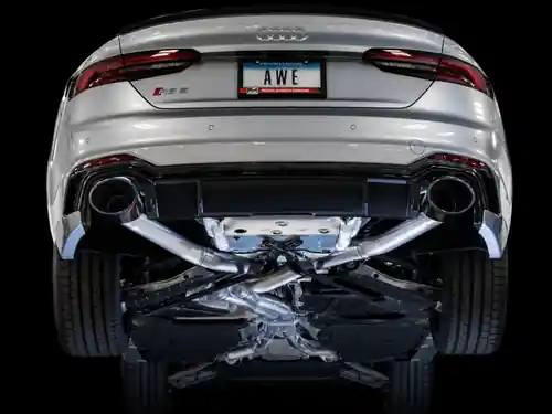 AWE Tuning Audi B9 RS5 Coupe 2.9L Track Edition Exhaust - Diamond Black RS-Style Tips Low Price