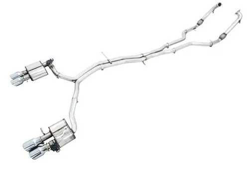 AWE Tuning Audi B9 S5 Coupe SwitchPath Exhaust w/ Chrome Silver Tips (102mm) Money Back Guarantee
