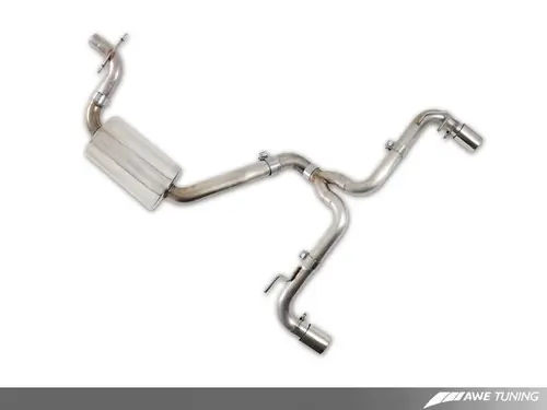 Brand New AWE Tuning Mk6 GTI Performance Catback - Chrome Silver Round Tips - 3015-32036