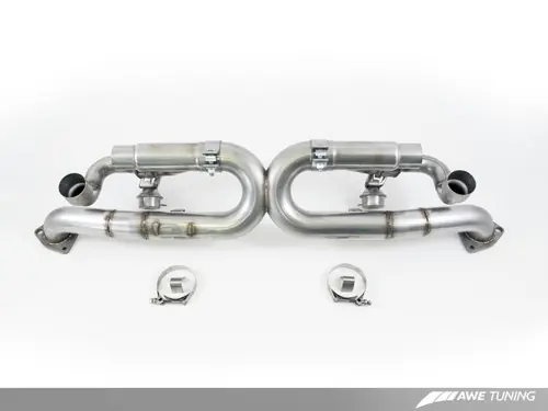 One Day Deal AWE Tuning Porsche 991 SwitchPath Exhaust for PSE Cars Diamond Black Tips - 3025-43012