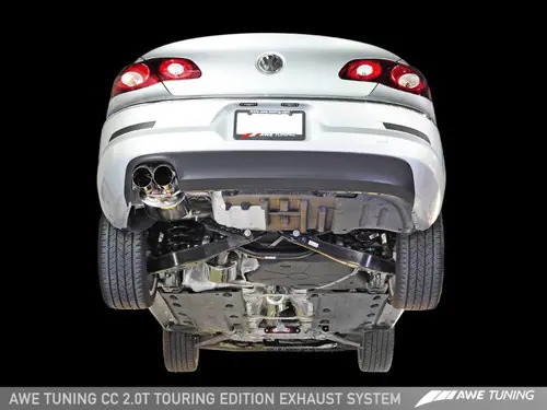 AWE Tuning VW CC 2.0T Touring Edition Performance Exhaust - Diamond Black Tips - 3015-23014 Price Drop