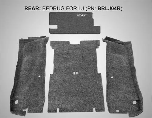 BedRug 03-06 Jeep LJ Unlimited Rear 4pc Cargo Kit (Incl Tailgate & Tub Liner) Fast Shipping