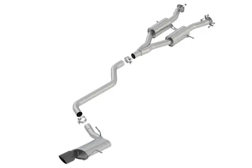 Exclusive Offer Borla 14-18 Jeep Grand Cherokee 3.6L V6 AWD AT 4DR 2.50in S-TYPE Cat-Back Exhaust Black Chrome Tip