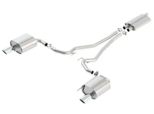 Price Cut Borla 15-16 Ford Mustang EcoBoost 2.3L AT/MT EC-Type Cat Back SS Single Round Rolled Tips Exhaust