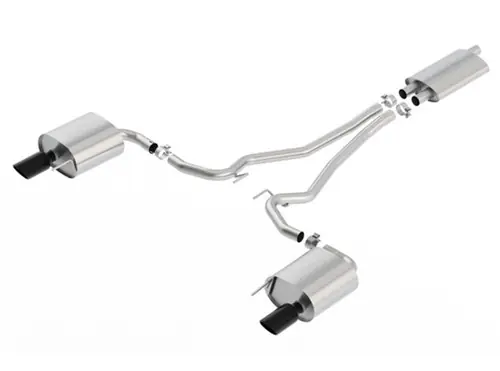 Same Day Shipping Borla 15-17 Ford Mustang EcoBoost 2.3L EC-Type Cat Back Single Round 4.0in OD 9.5in L Tips Exhaust