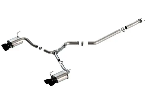 Borla 15-19 Subaru WRX/STI 2.5L Turbo 3in S-Type Catback Exhaust - 2.5in Black Chrome Tips Buy Online