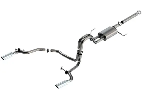 Borla 2021-2023 Ford F-150 Powerboost 3.5L V6 2WD & 4WD 4DR 3in, 2.25in S-TYPE Catback w/ Chrome Tip In Demand