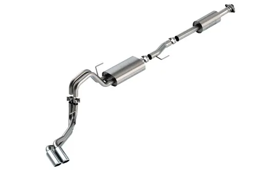 Express Delivery Borla 2021-2024 F-150 3.3L CC SB EC STB XL/XLT/LARIAT/KR/PLNM/LTD 3/2.25 DSE Cat-Back S-Type Chrome Tips