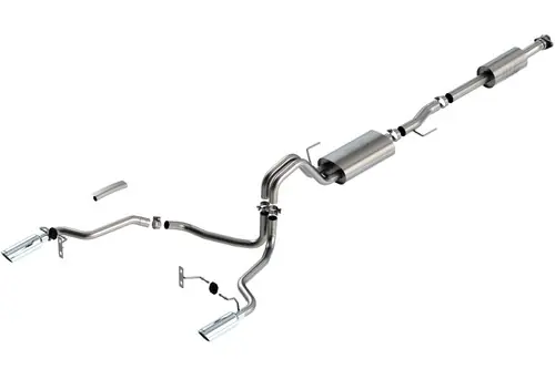 Affordable Borla 2021-2024 F-150 3.3L CC SB EC STB XL/XLT/LARIAT/KR/PLNM/LTD 3/2.25 SRE Cat-Back ATAK Chrome Tips