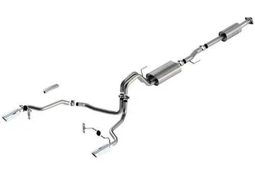 One Day Deal Borla 2021-2024 F-150 3.3L CC SB EC STB XL/XLT/LARIAT/KR/PLNM/LTD 3/2.25 SRE Cat-Back S-Type Chrome Tips