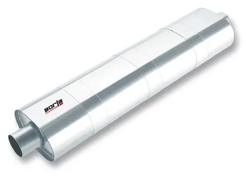 Borla 3in ID In/Out x 34in x 8.5 in x 5.5in Oval XR-1 Multi-core Racing Muffler Clearance