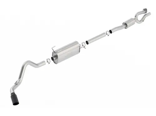 Limited Time Borla S-Type Cat-Back 17-19 Ford F-250/350 Super Duty Side Exit Exhaust - Black Chrome Tip