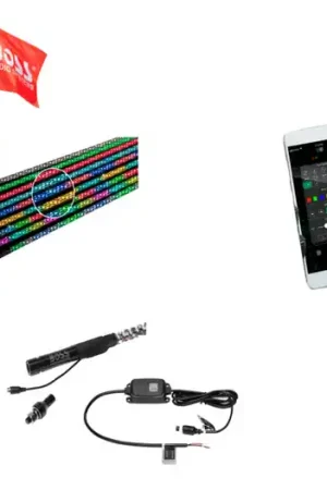 Authentic BOSS Audio Systems 72in IP67 ATV LED Whip