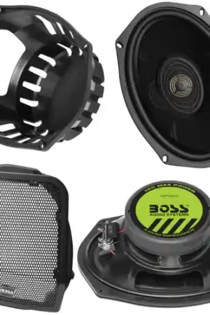 Best Choice Boss Audio Systems Harley Davidson 6 x 9 Inch Saddlebag Speaker Kit