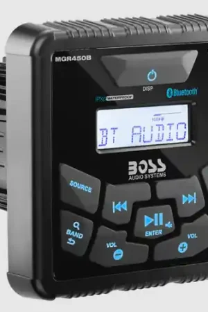 Exclusive BOSS Audio Systems Marine Gauge Receiver / Bluetooth / No CD / USB / AM / FM