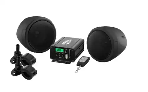 BOSS Audio Systems Motorcycle Speakers and Amplifier Audio Sound System Order Now