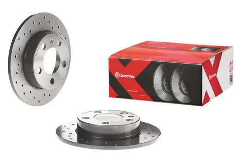 Shop Now Brembo 04-10 Mazda 3/06-10 5 Front Premium Xtra Cross Drilled UV Coated Rotor