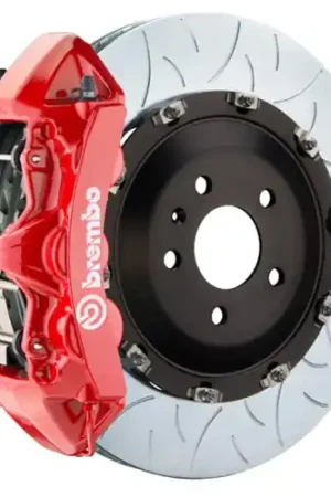 Brembo 08-13 BMW M3/11-12 1M Front GT BBK 6 Piston Cast 380x34 2pc Rotor Slotted Type3-Red Popular