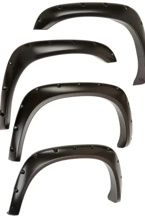 Bushwacker 02-08 Dodge Ram 1500 Fleetside Pocket Style Flares 4pc 75.9/76.3/97.9in Bed - Black #50907-02 Same Day Shipping