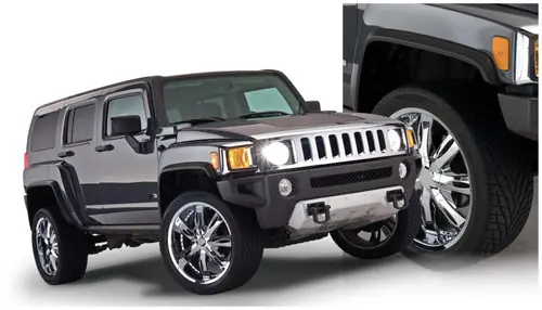 Affordable Bushwacker 06-10 Hummer H3 OE Style Flares 4pc - Black